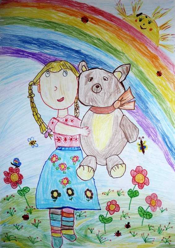 Рисунок на тему детство