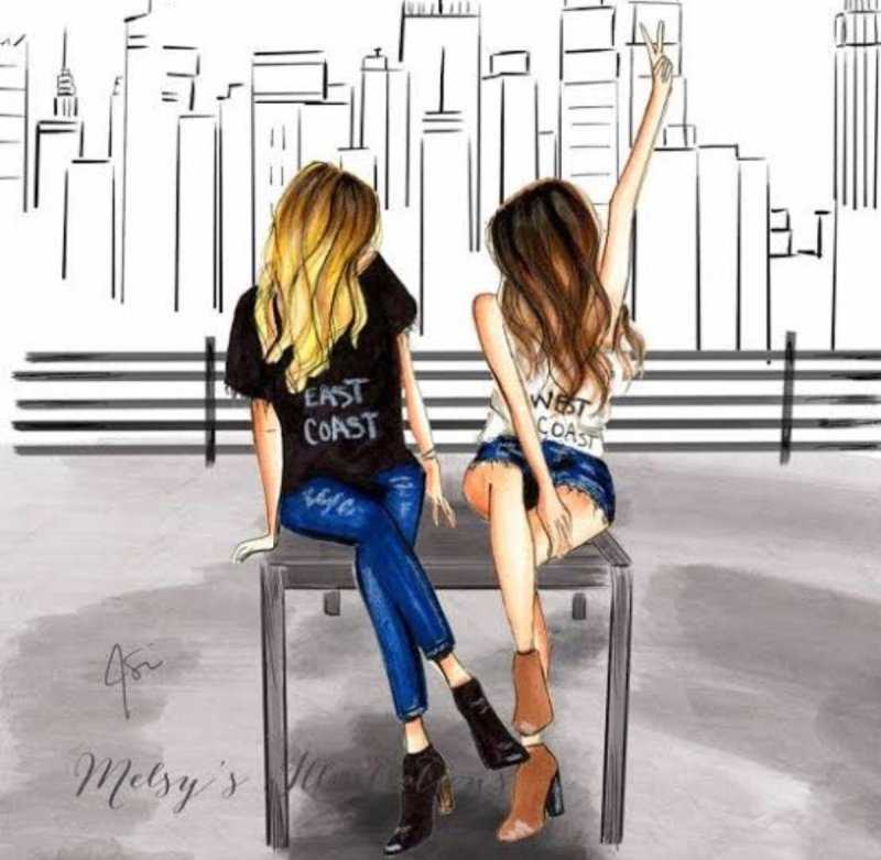 Подруги для срисовки