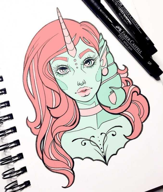 Срисовки для скетчбука