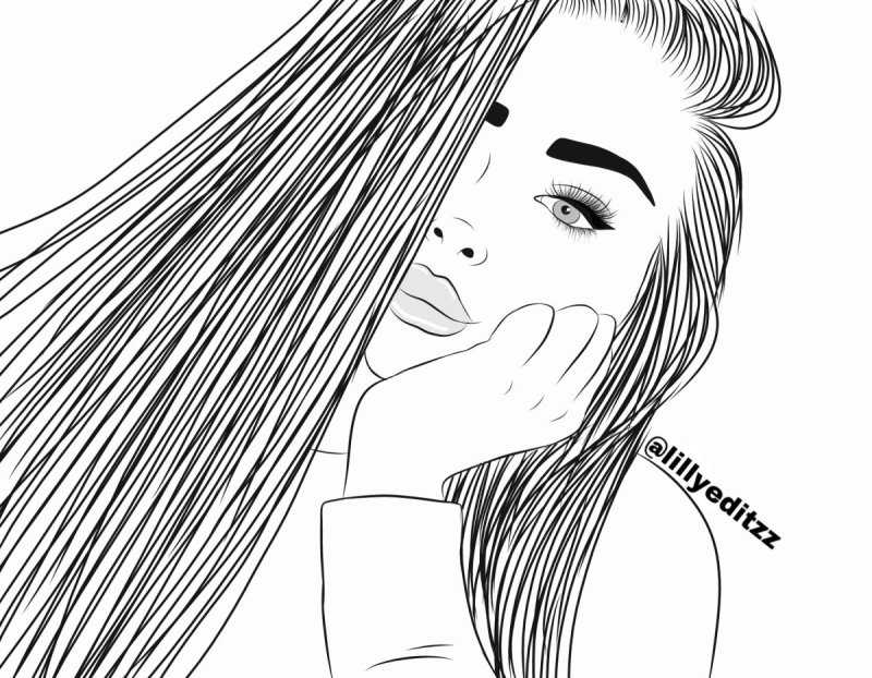Девушка рисунок