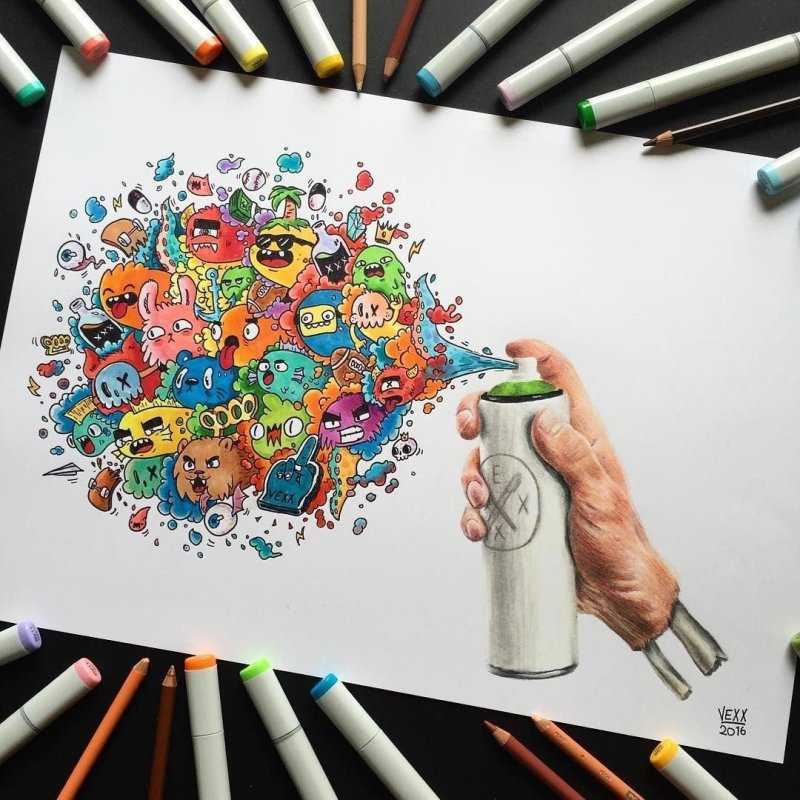 Картинки для срисовки маркерами