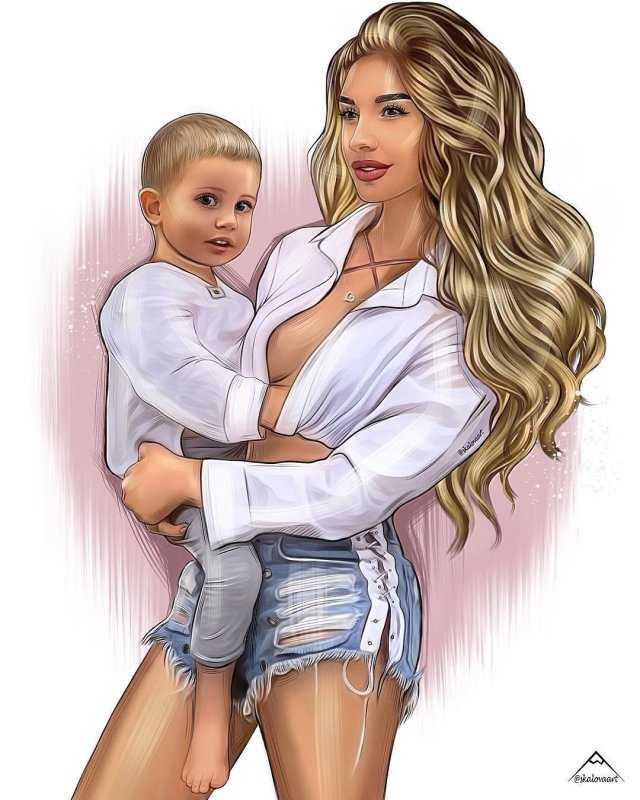 Мама с двумя мальчиками