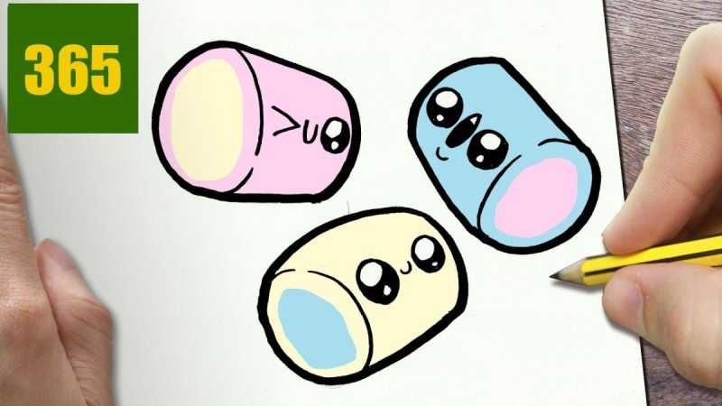 Лёгкие кавайные рисунки