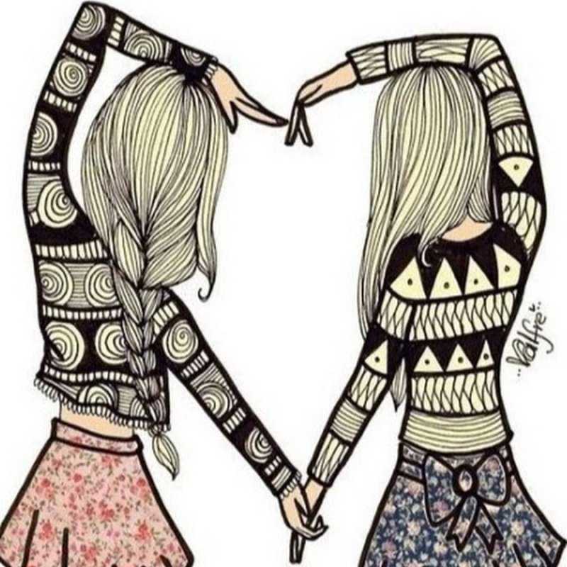 Картинки подруги мультяшные