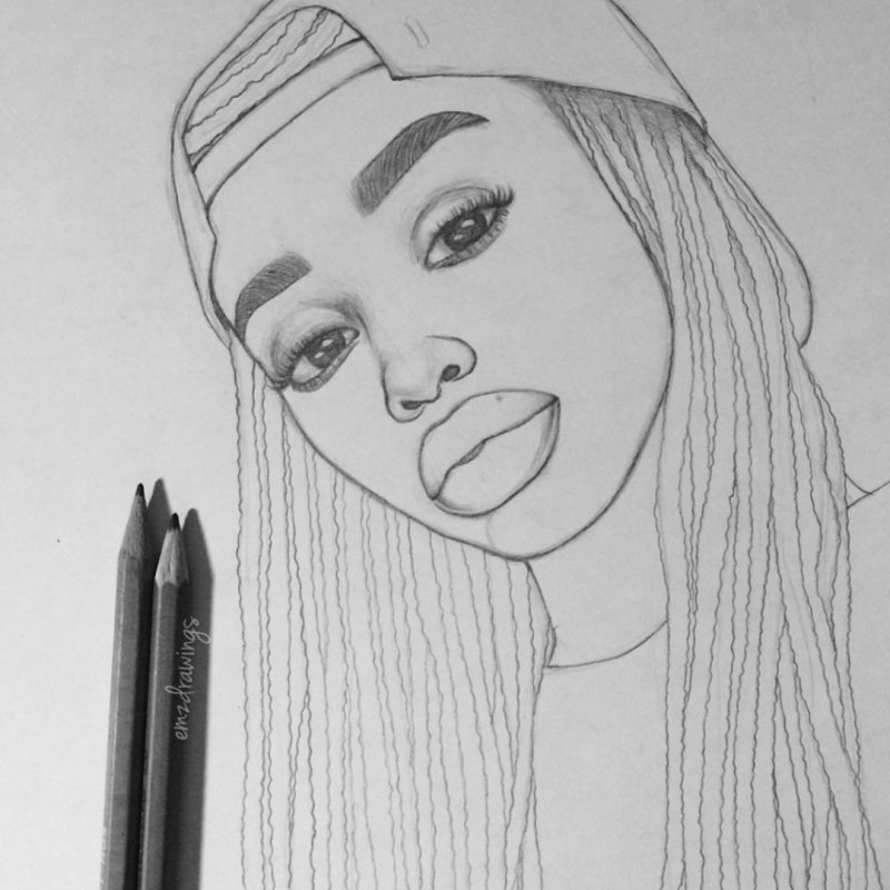 Рисунки для срисовки лица