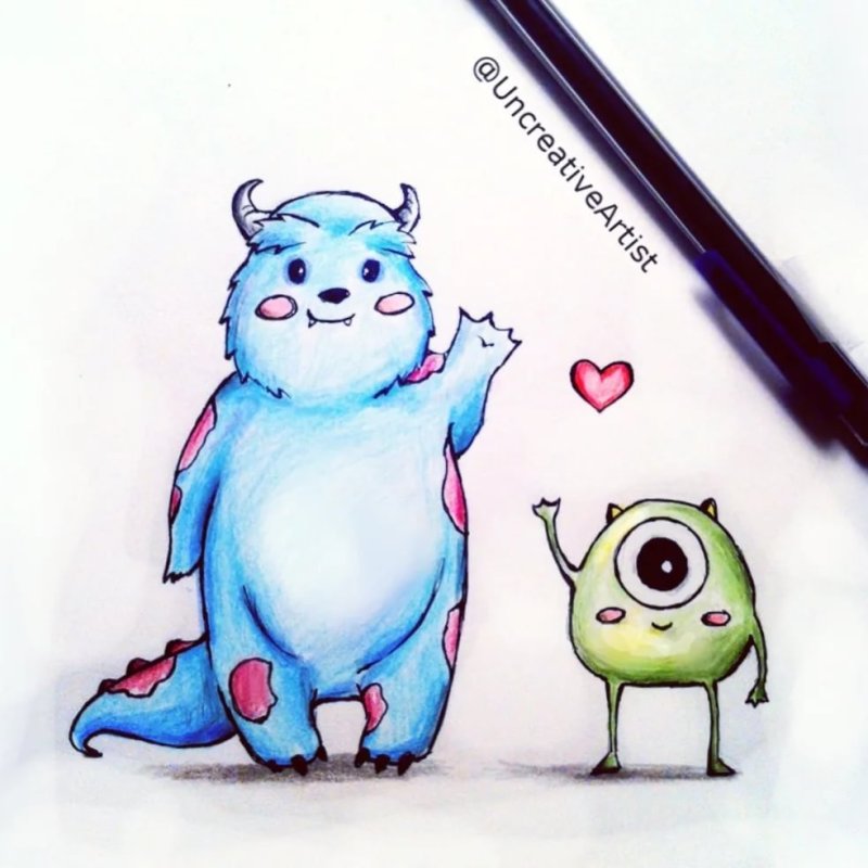 Милые зверьки для срисовки