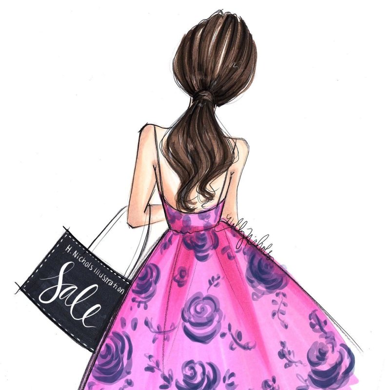 Платья скетчбук