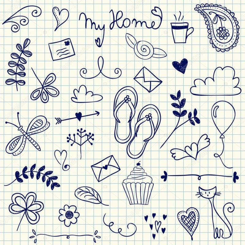 Крутые маленькие рисунки ручкой