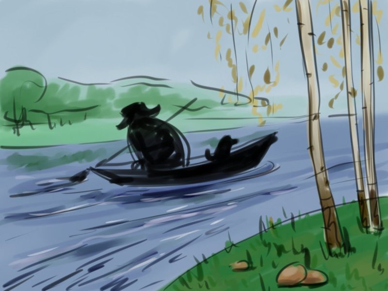 Герасим из Муму раскраска