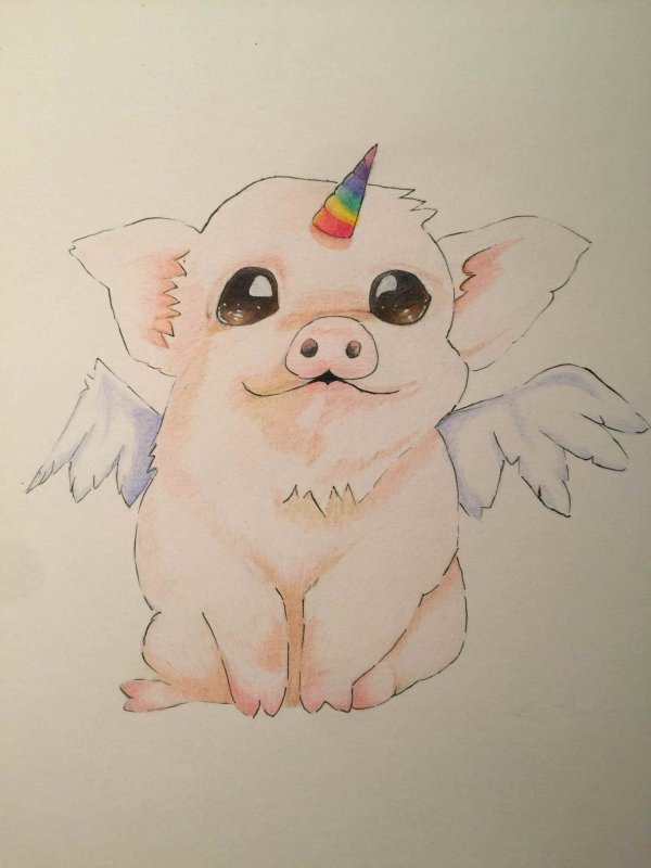 Срисовки карандашом мультяшных героев