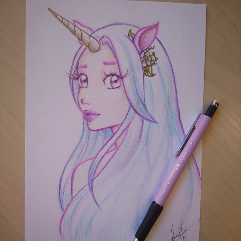 Единорог эскиз