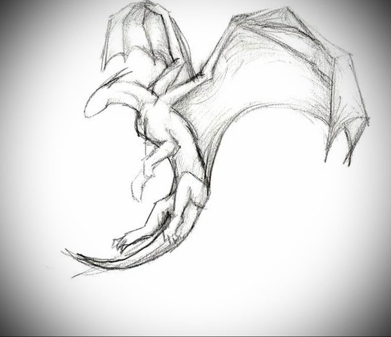 Рисунки драконов карандашом