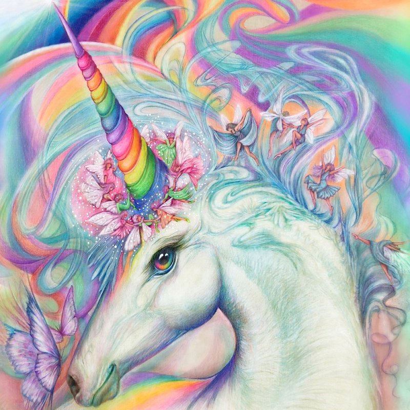 Рисунок Единорожки для срисовки