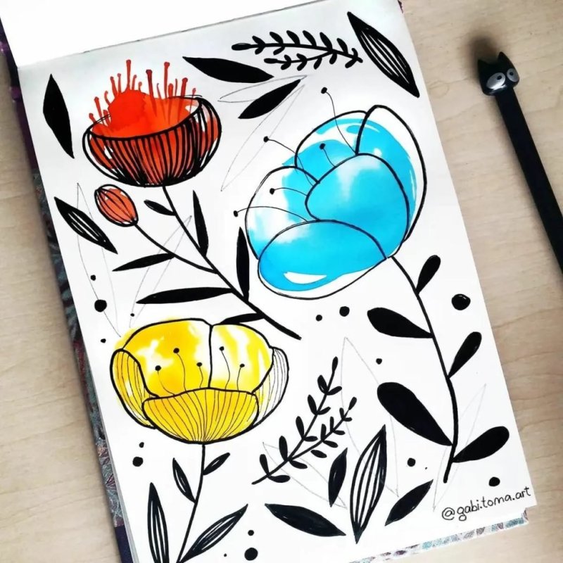 Стили рисования в скетчбуке