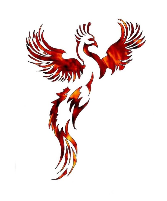 Феникс тату эскизы