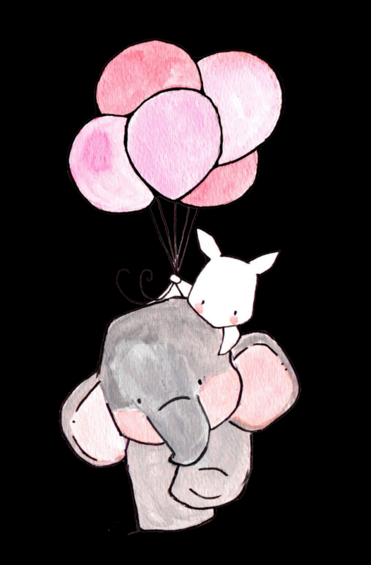 Милый зайчик акварель