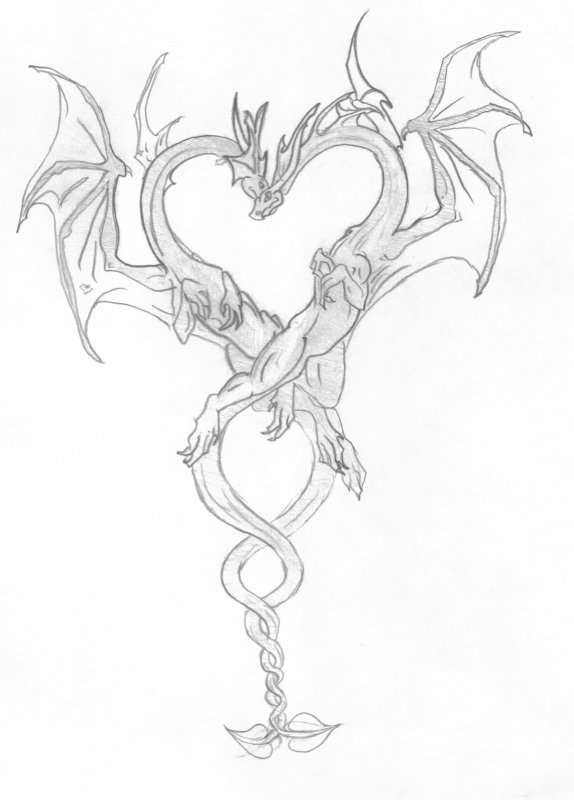Дракон рисунок