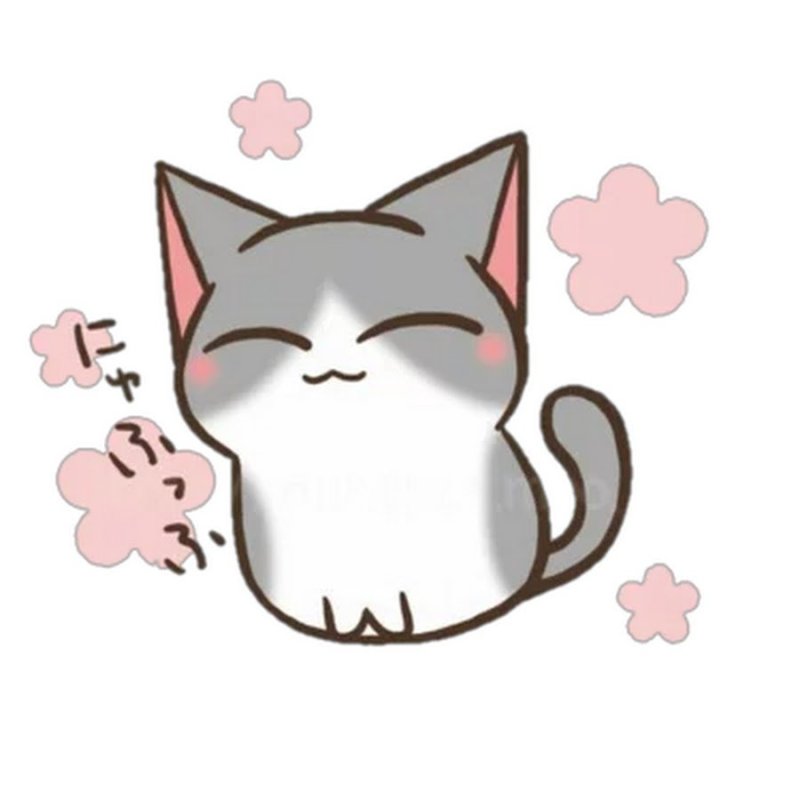 Рисунки для срисовки котики няшки