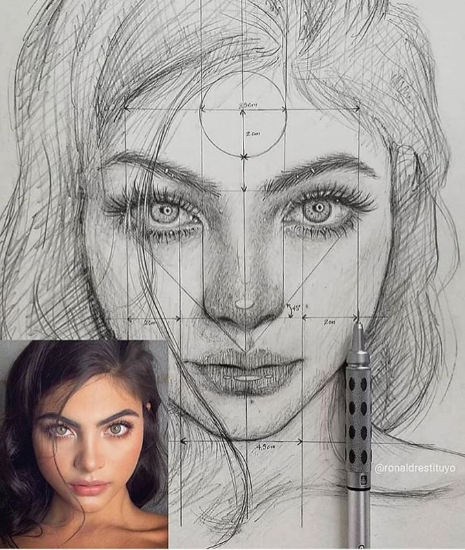 Причёски карандашом для начинающих