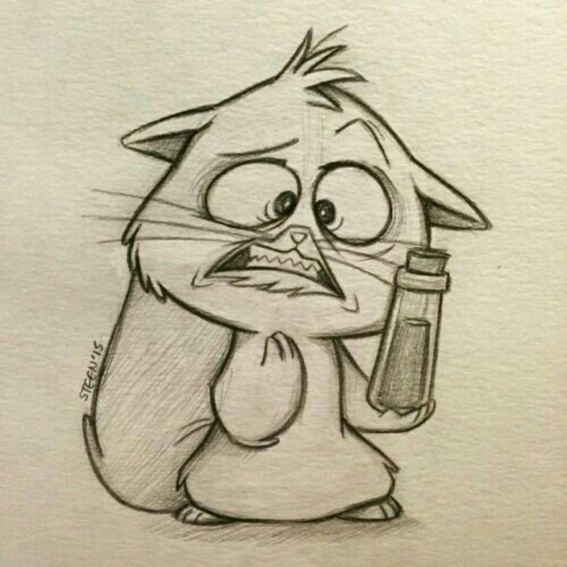 Смешные рисунки карандашом