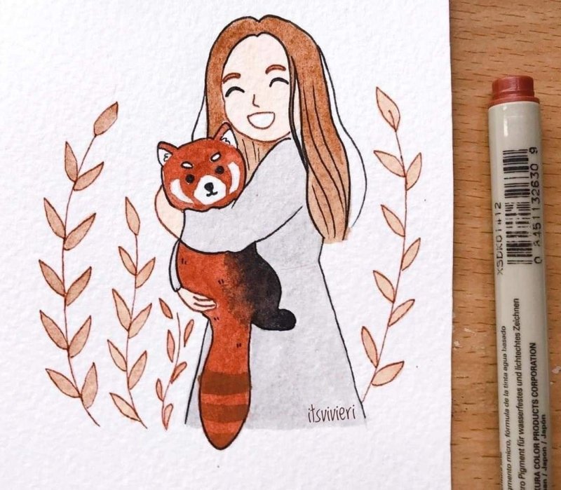 Рисунки для скетчбука с животными