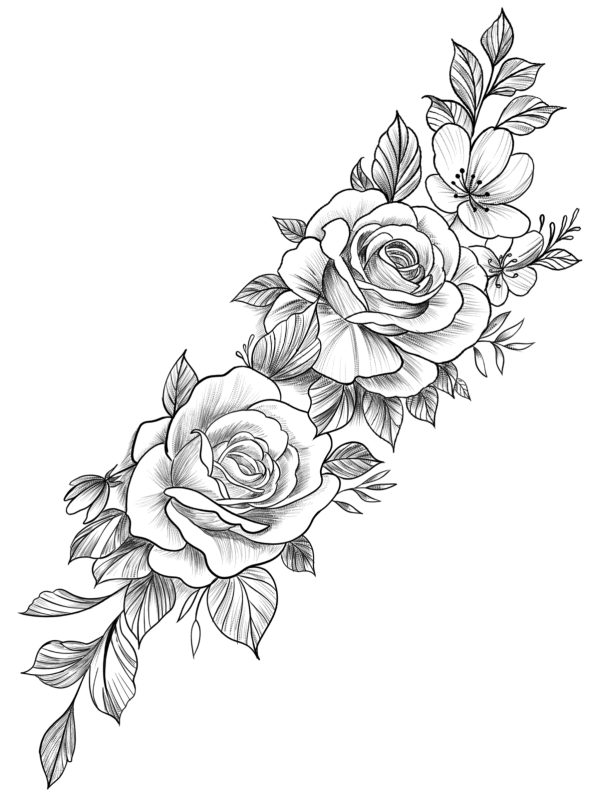 Рисунки цветов для срисовки