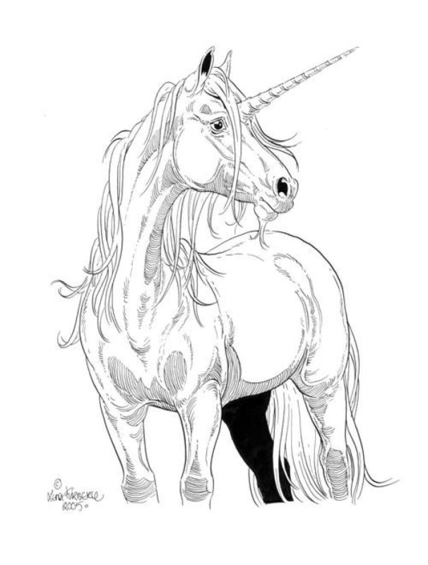 Единорог рисунок