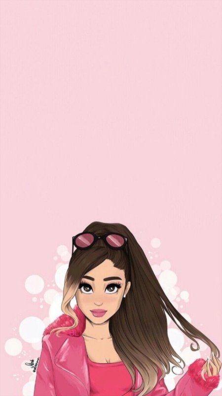 Девушка с хвостиком арт