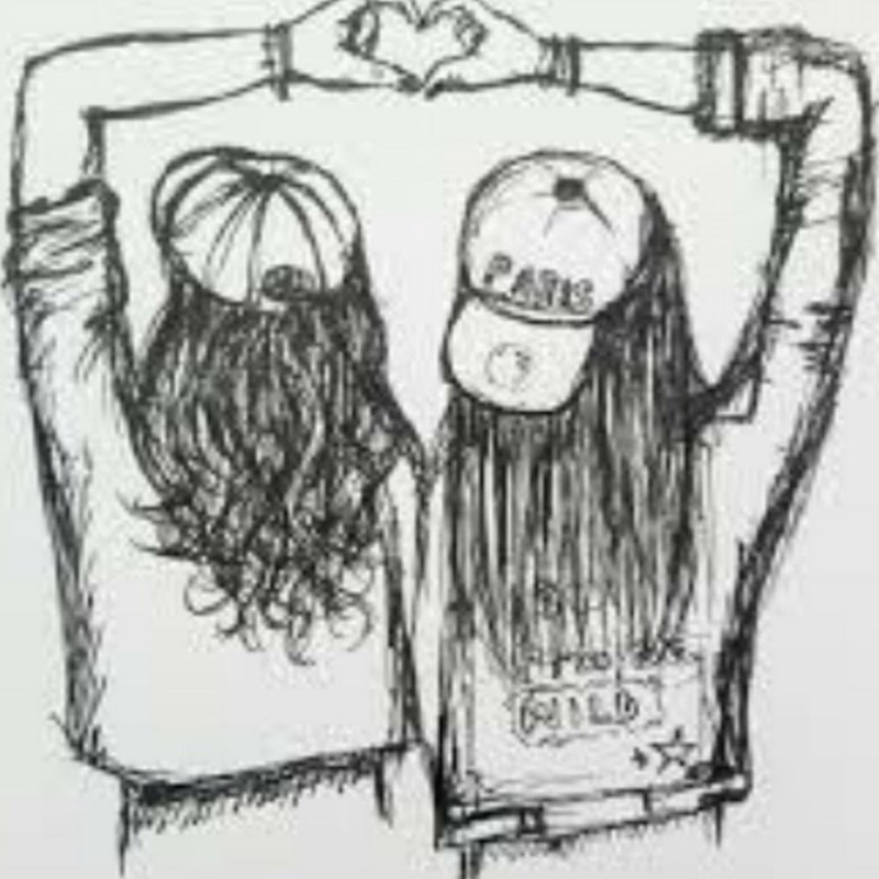 Подруги рисунок