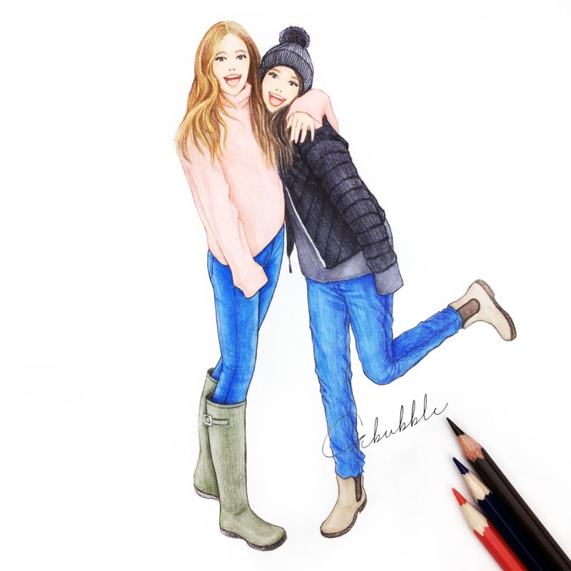 Идеи для рисования подруги