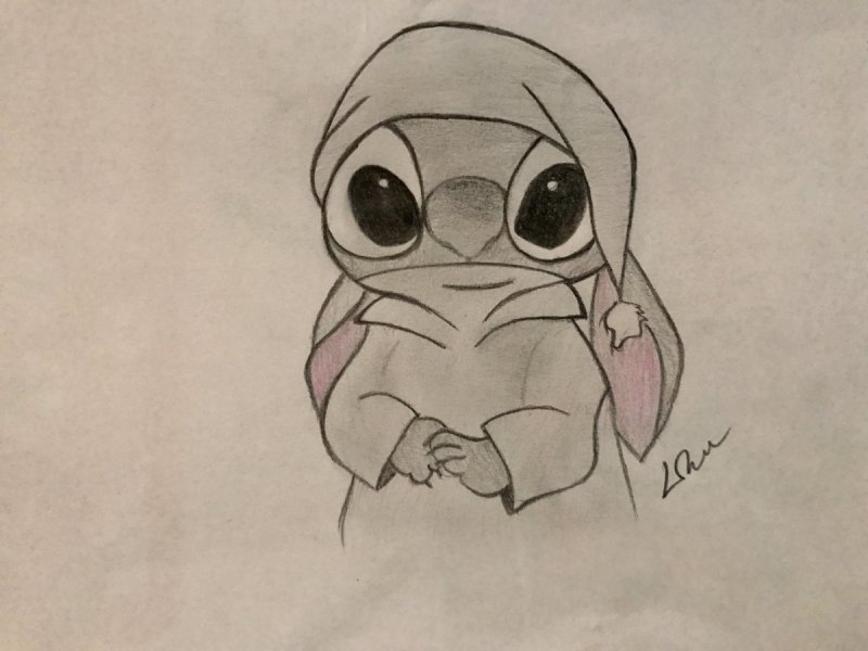 Стич срисовка Стич