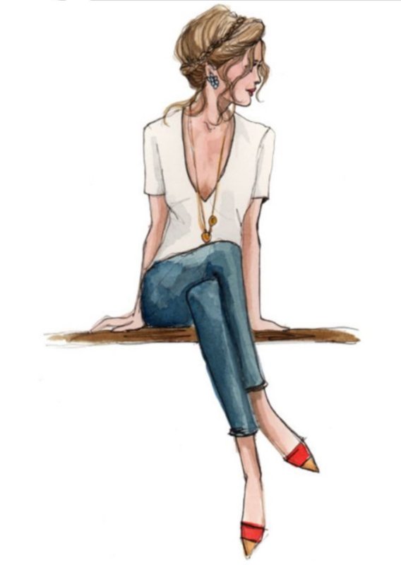 Женщина рисунок