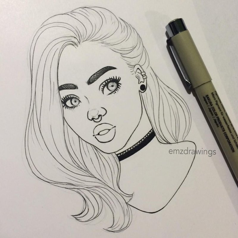 Билли Айлиш скетч