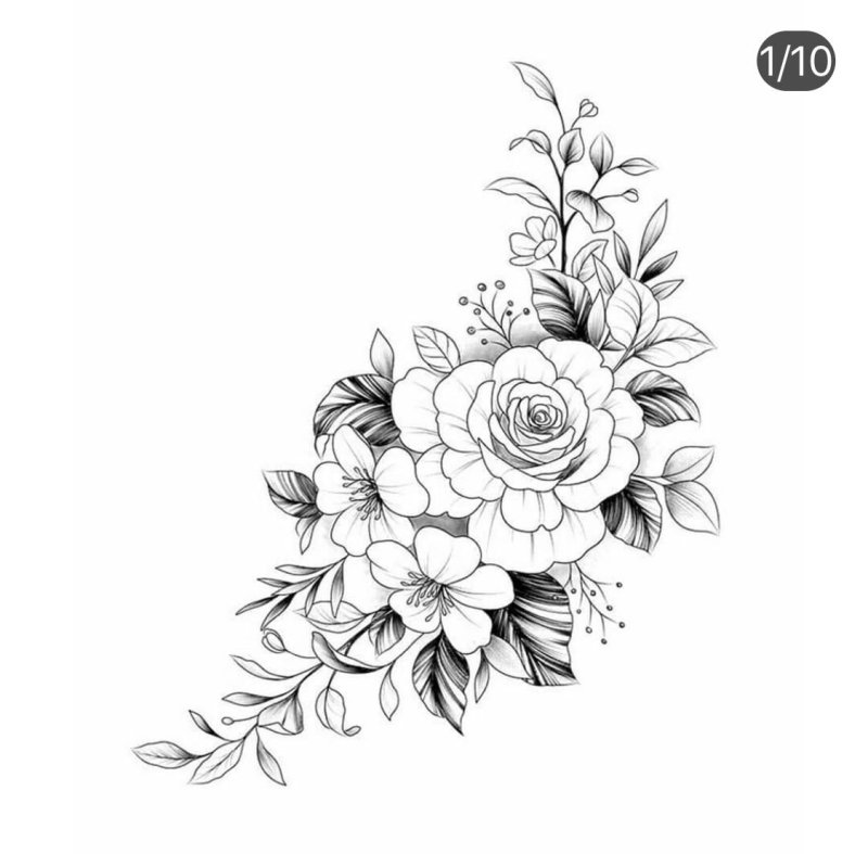 Цветы эскиз