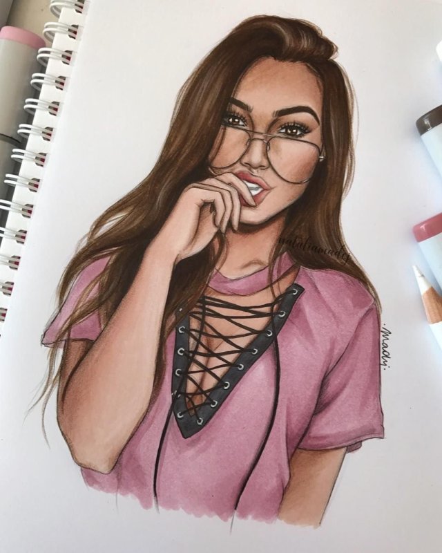 Девушка иллюстрация