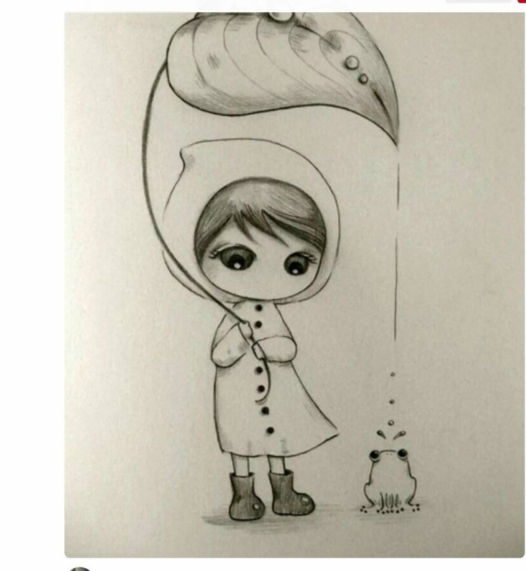 Красивые мультяшные рисунки для срисовки