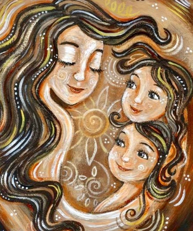 Кэти Берггрен мама и 2 Дочки