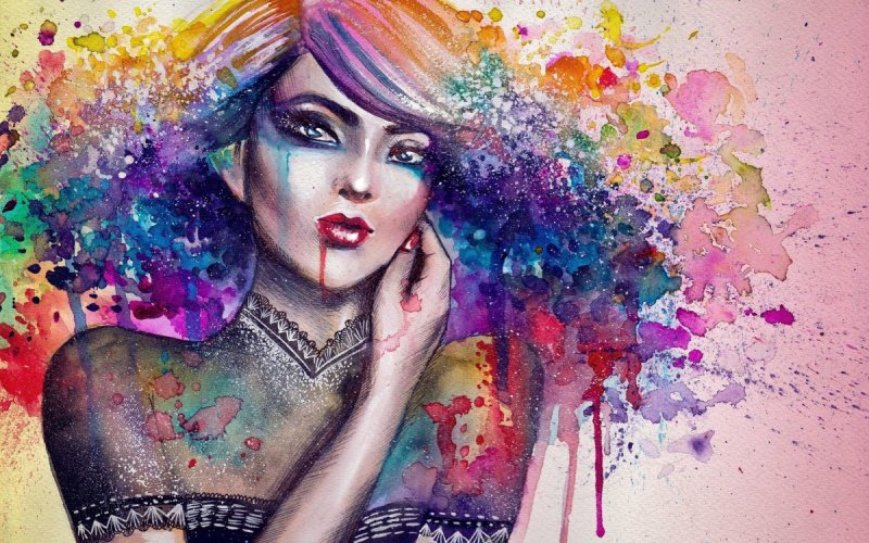 Рисунки красками