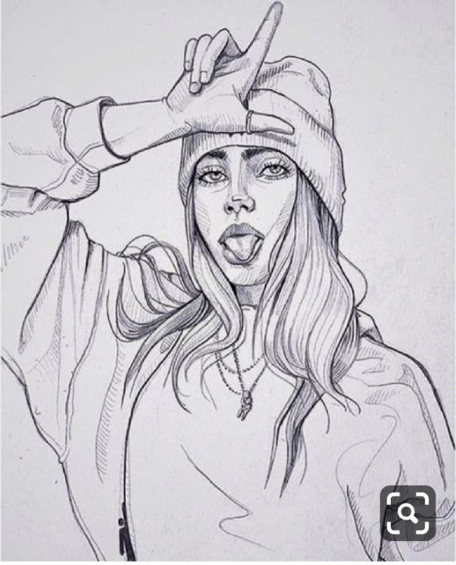 Девушки карандашом для скетчбука