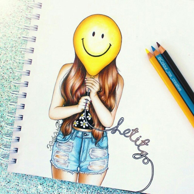 Рисуночки легкие для подруги