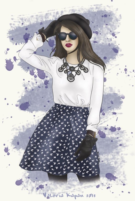 Нарисовать девушку