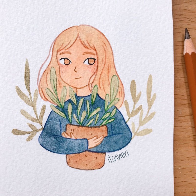 Маленькие рисунки фломастерами