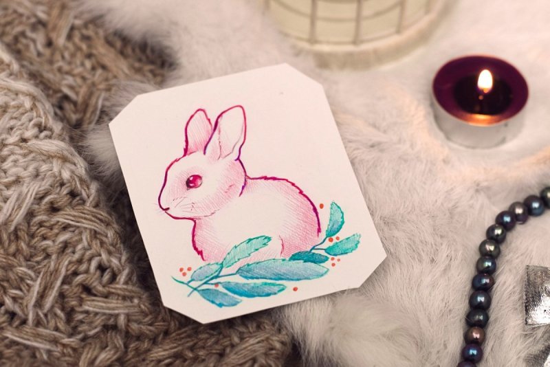 Милые нарисованные девочки