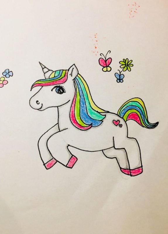 Единорог рисунок