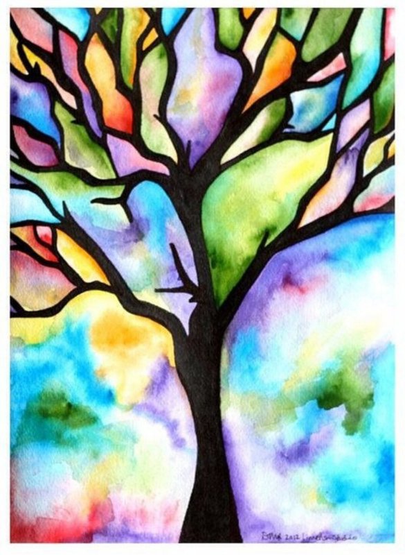 Красивые картины гуашью