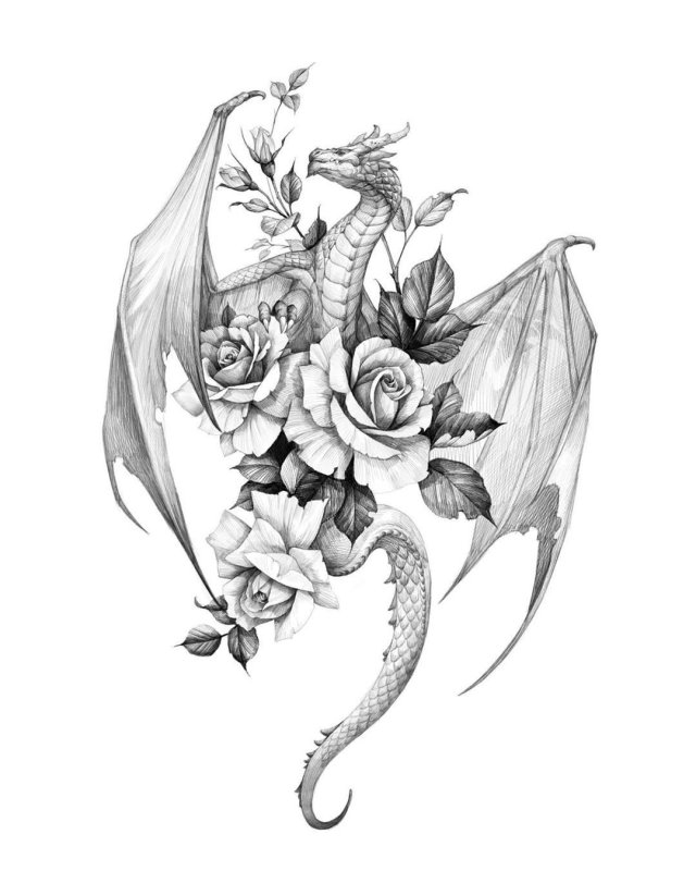 Дракон эскиз