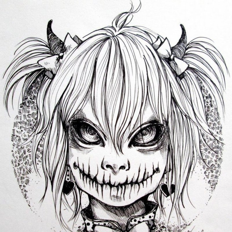Жуткие рисунки карандашом