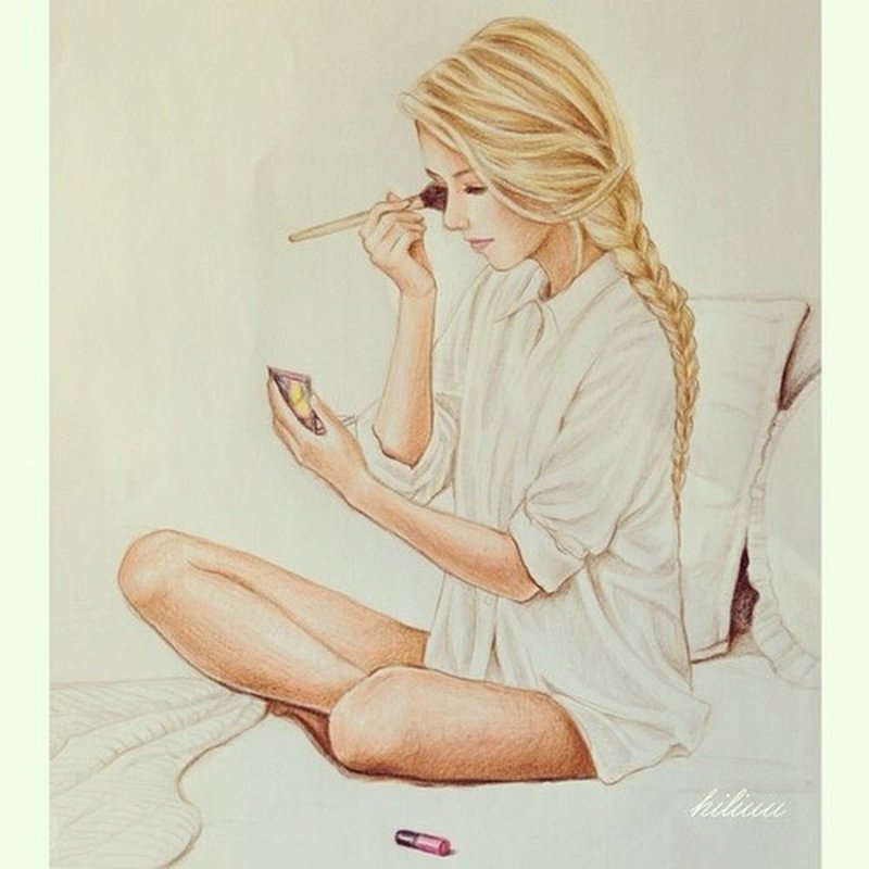 Аманда Сейфрид рисунок