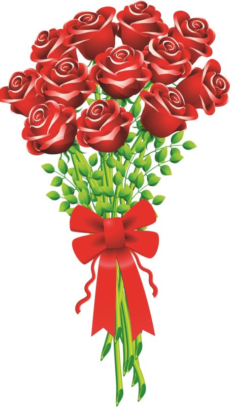 Букет роз раскраска