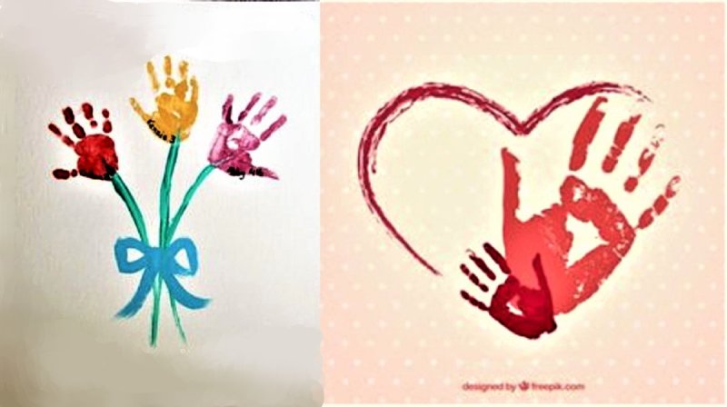 Силуэт мамы с ребенком